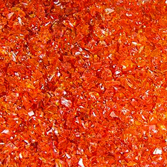 Rust Color Glass Rust Transparent Medium Glass Frit, 4 lb.