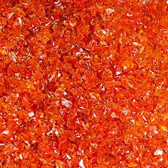 Rust Transparent Medium Glass Frit, 4 lb.