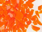 Orange Opal Mosaic Glass Frit, 8.5 oz