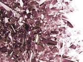 Violet Transparent Mosaic Glass Frit, 8.5 oz