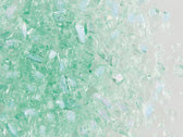 Ming Green Transparent Rainbow Iridescent Mosaic Glass Frit, 8.5 oz