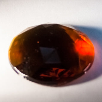 18X25MM OVAL FACETED LT AMBER