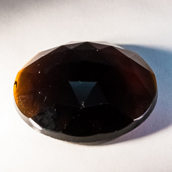 18X25MM OVAL FACETED AMBER