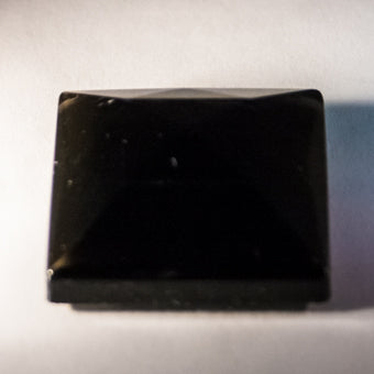 25MM SQUARE FACETED SMOKE