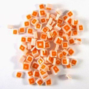 Orange Hip To Be Square Millefiori - 90 COE