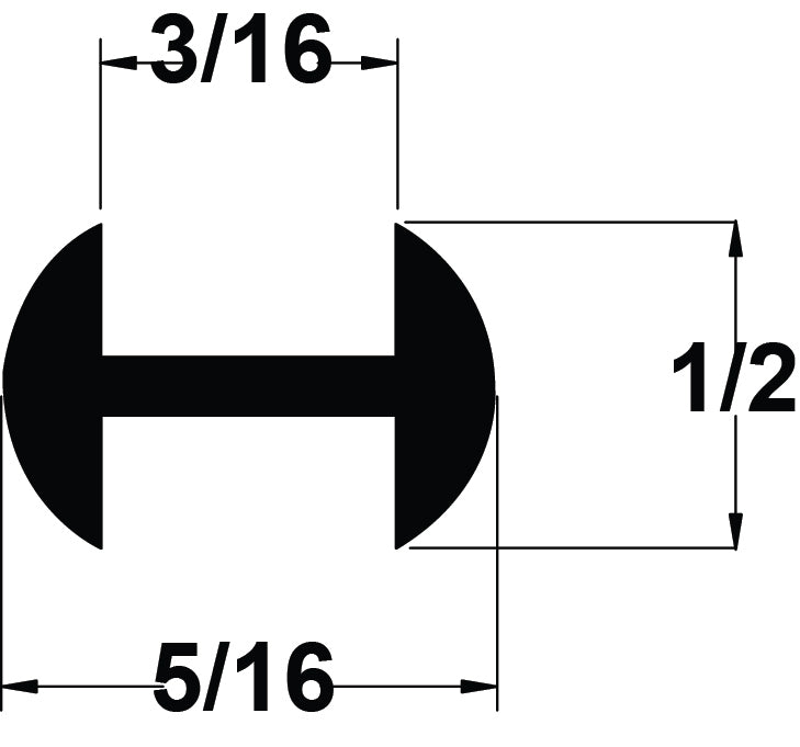 LEAD 1/2" (3/16''CHNL) ROUND H