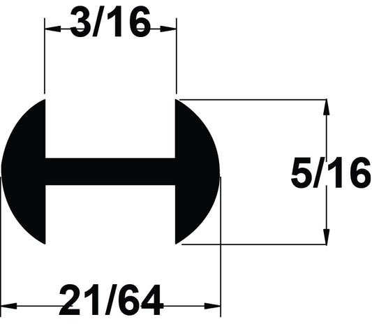 LEAD 5/16" (3/16''CH) ROUND H