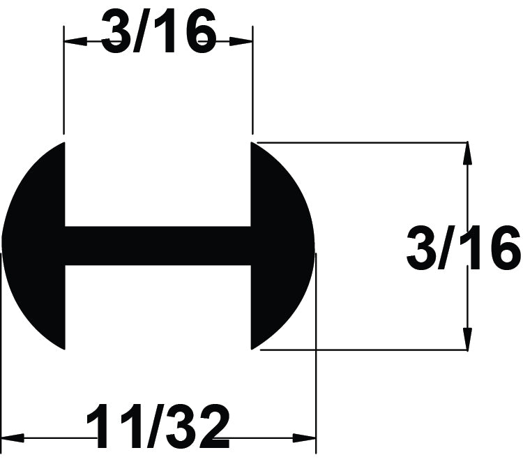 LEAD 3/16" (3/16''CH) ROUND H - EXTRA HARD