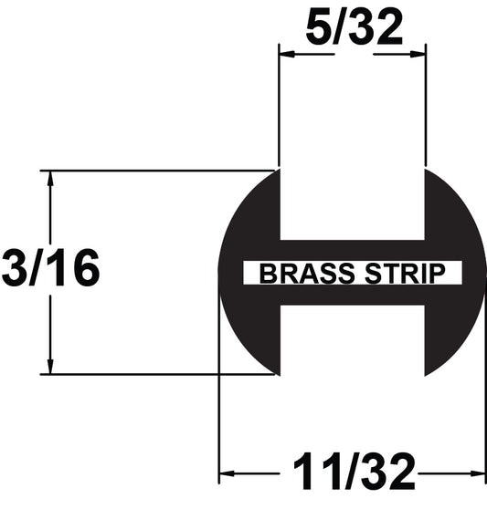 LEAD 3/16" (5/32''CHNL) ROUND H