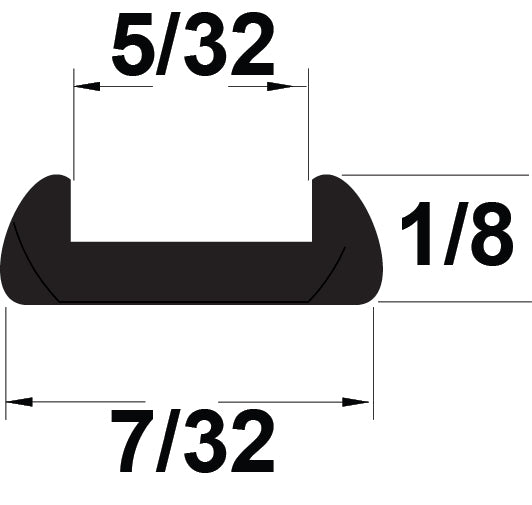 LEAD 1/8" (1/8''CHNL) ROUND U