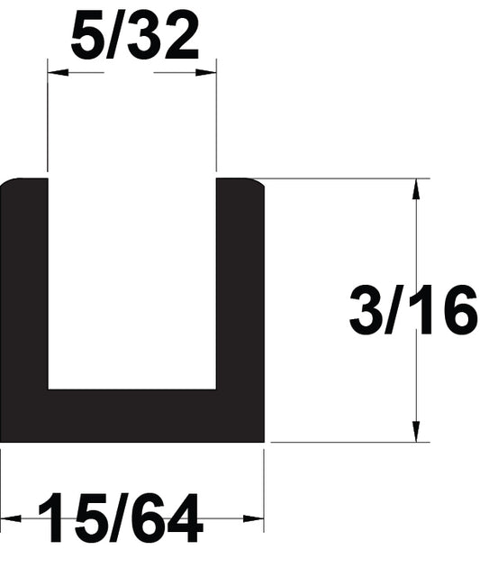 LEAD 3/16" (5/32''CHNL) BORDE