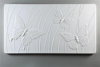 BUTTERFLY TEXTURE TILE 13" X 7