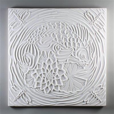 KOI POND TEXTURE MOLD 12"SQ