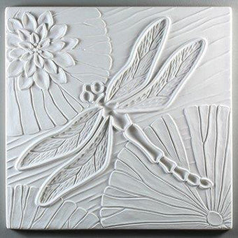 10" SQUARE DRAGONFLY TEXTURE MOLD