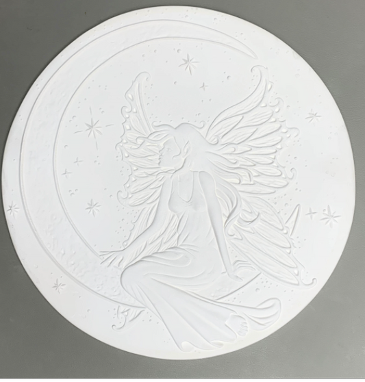 Fairy On The Moon Texture Mold 11.25" Dia.