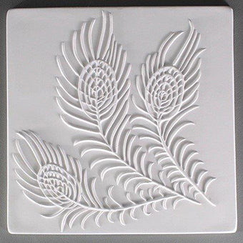 PEACOCK TILE 7" X 7" MOLD