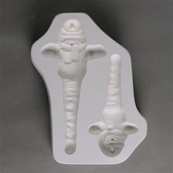 Small and Medium Snowmen Icicle Ornaments Mold