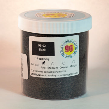 Wissmach 96 Black Opal Fine Frit - 1 lb.