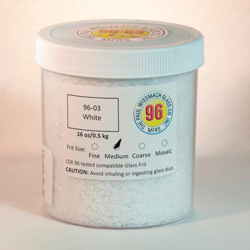 Wissmach 96 White Opal Medium Frit - 1 lb.