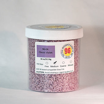 Wissmach 96 Classic Violet Opal Medium Frit - 1 lb.