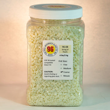 Wissmach 96 String of Pearls Opal Coarse Frit - 4 lbs.