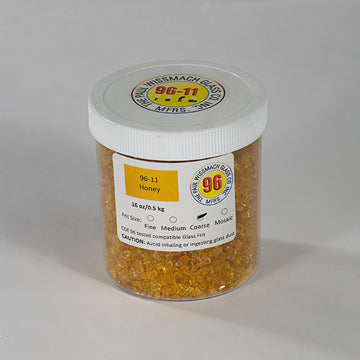 Wissmach 96 Honey Transparent Coarse Frit - 1 lb.