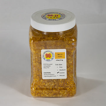 Wissmach 96 Honey Transparent Coarse Frit - 4 lbs.