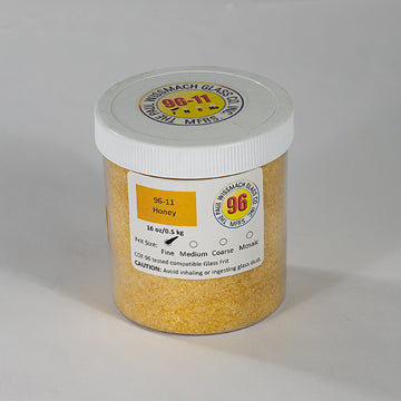 Wissmach 96 Honey Transparent Fine Frit - 1 lb.