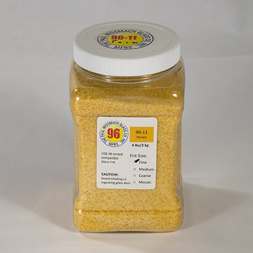 Wissmach 96 Honey Transparent Fine Frit - 4 lbs.