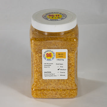 Wissmach 96 Honey Transparent Medium Frit - 4 lbs.