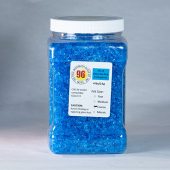 Wissmach 96 Deep Sky Blue Coarse Frit - 4 lb.