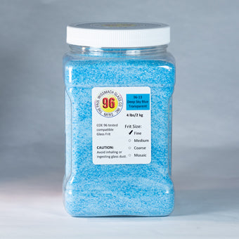 Wissmach 96 Deep Sky Blue Fine Frit - 4 lb.