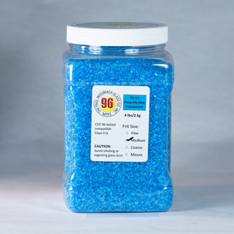 Wissmach 96 Deep Sky Blue Medium Frit - 4 lb.