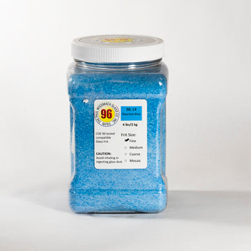 Wissmach 96 Reactive Blue Opal Fine Frit - 4 lbs.