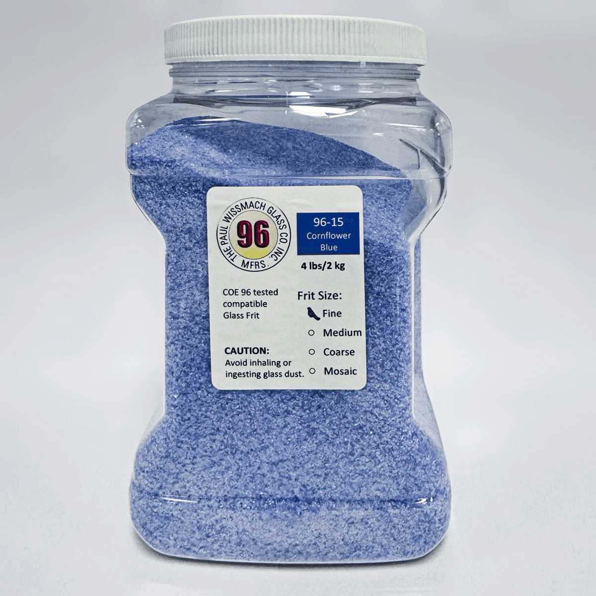 Wissmach 96 Cornflower Blue Fine Frit - 4 lbs.