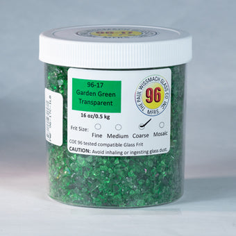 Wissmach 96 Garden Green Coarse Frit - 1 lb.