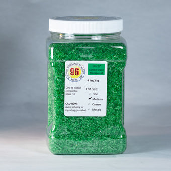 Wissmach 96 Garden Green Medium Frit - 4 lbs.