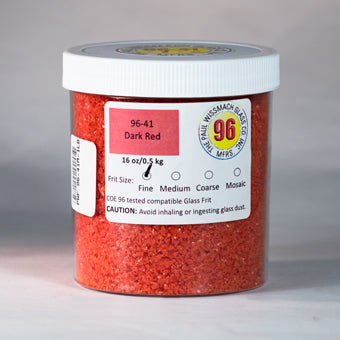 Wissmach 96 Dark Red Opal Fine Frit - 1 lb.