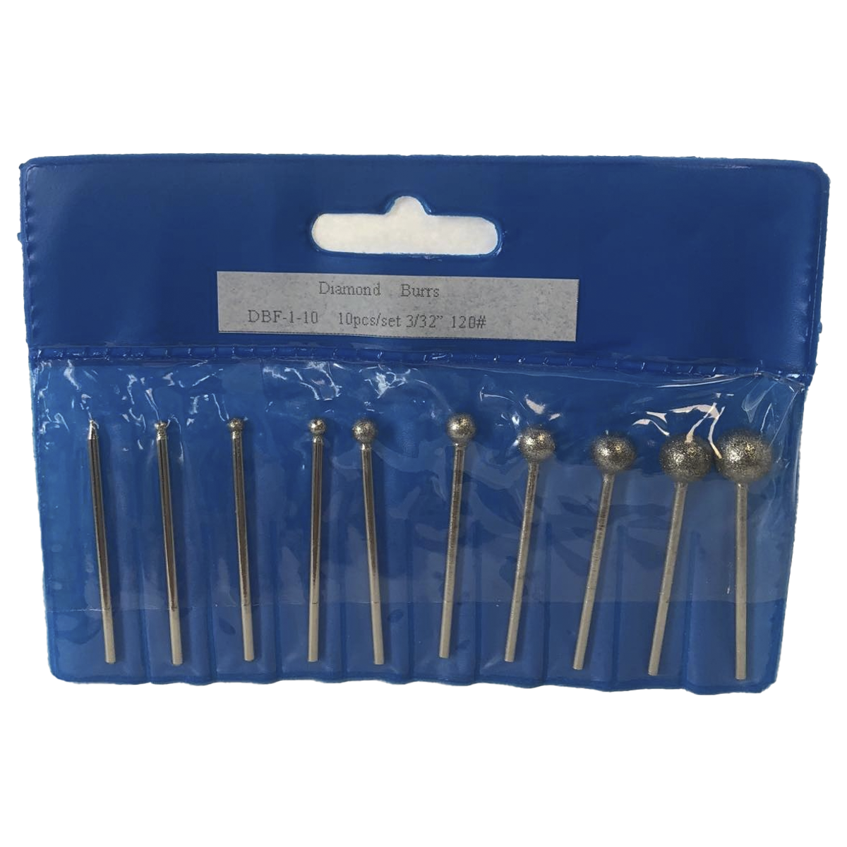 BALL DIAMOND BURS 3/32" - 10PK