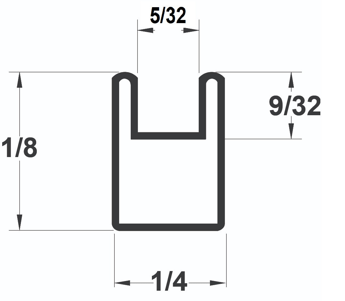 ZINC 9/32" (5/32''CHNL)