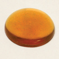 12MM ROUND SMOOTH  LT AMBER